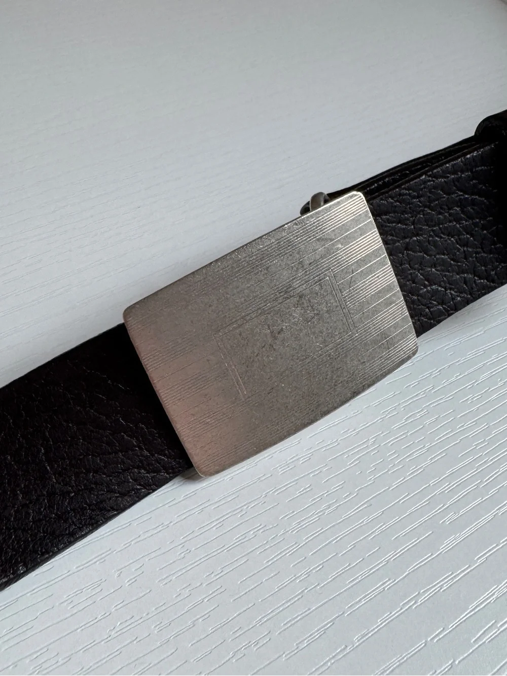 BILL'S KHAKIS Brown Bridle Leather Belt For Men 36 Silver Slide Buckle